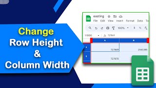 How to change row height and column width in Google Sheets easily [upl. by Treat]