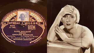 Suzy Solidor  Amours Banales  78 rpm  Decca 8226  1947 [upl. by Anatola484]