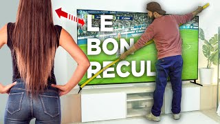 DISTANCE À RESPECTER AVEC SA TÉLÉVISION  Les règles à appliquer pour regarder son TV 4K 1080p [upl. by Lenore]