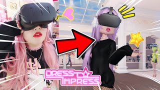 Jugué Dress to Impress en REALIDAD VIRTUAL por Primera Vez 🔥 Roblox [upl. by Anahsahs]