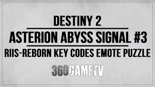 Destiny 2 Asterion Abyss Signal Buff Location 3 Guide  Tutorial  RiisReborn Key Codes Puzzle [upl. by Nalyt]