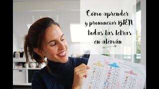 Cómo aprender y pronunciar bien todas las letras en alemán [upl. by Keily]