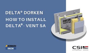 DELTA® Dorken How to Install DELTA®  Vent SA [upl. by Einnus]