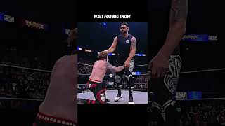 Satnam Singh Takes Down Everyone Except Big Show 🔥 wwe aew shorts [upl. by Ailel]