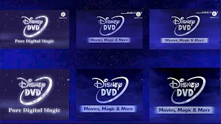 Disney DVD 20012014 Logos Filmed Version amp Including Movies Magic amp More Logos [upl. by Tica]