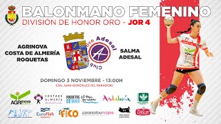 DHO Jornada 4  Agrinova Costa de Almería Roquetas vs Salma Adesal [upl. by Arek]