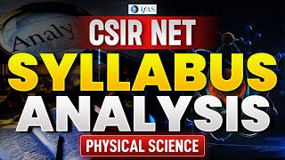 CSIR NET Physics Syllabus 2024  Complete Analysis [upl. by Anawyt]