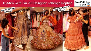 Sabyasachi amp Manish Malhotra Lehenga In Chandni Chowk Delhi  Designer Lehenga Replicas In Budget [upl. by Cinda]