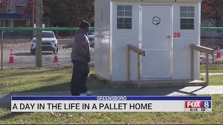 Residents share what life is like inside Greensboro’s pallet homes [upl. by Minardi566]