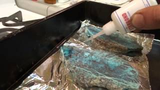 Chrysocolla stabilization using Starbond [upl. by Payson963]