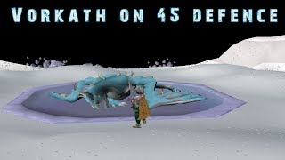 OSRS  45 def zerker  vorkath without void [upl. by Yneffit]