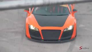 Audi R8  Gymkhana Grid Shane Lynch x treme R8 Sound and drifting [upl. by Aynik419]