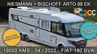 Présentation NIESMANN  BISCHOFF ARTO 88 EK  MODELE 2022  GRIS EIFEL VENDU [upl. by Ahsino]