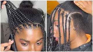 HOW TO INDIVIDUAL CROCHET ILLUSION FOR GODDESS BOHO BOX BRAIDS  Outre hair [upl. by Laden101]