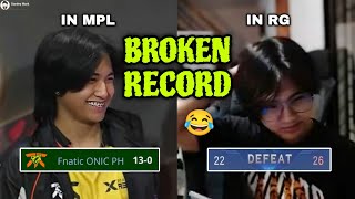 Fnatic Onic PHs Record Was Undefeated In MPL But PHs RG Boys Ended Their Streak [upl. by Nimzaj]