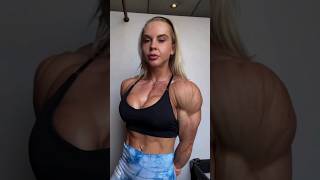 FBB Erin Thomson flexing shredded biceps [upl. by Auohs115]