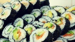 Sushi të mbështjellura për Vit të Ri  Sushi rolls recipe in Albanian [upl. by Setarcos]