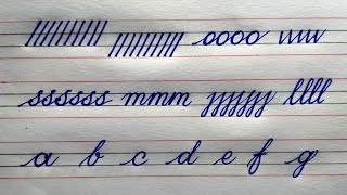 Cursive writing basic steps  Handwriting  Handwriting practice for beginners  Palash Calligraphy [upl. by Areem]