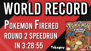 Pokemon Fire Red Elite Four Round 2 Speedrun in 32855 Former World Record [upl. by Aihsirt]