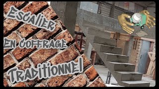 Série  Comment faire un escalier en béton  épisode HS Escalier en coffrage traditionnel [upl. by Bryner127]