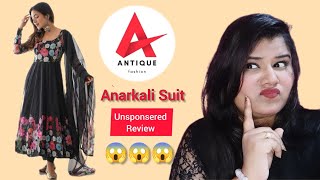 Anarkali suit set from Antique fashion 😍 Unponsored Review 👍 Shine with Tanu ♥️ [upl. by Polloch579]