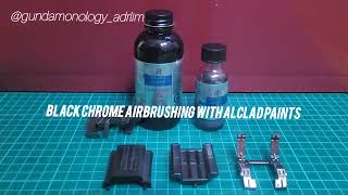 Airbrushing Alclad Black Chrome Technique [upl. by Eleik]