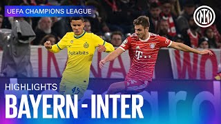 BAYERN MONACO 20 INTER  HIGHLIGHTS  UEFA Champions League 202223 ⚽⚫🔵🇬🇧 [upl. by Alf]