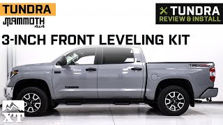 20072021 Tundra Mammoth 3Inch Front Leveling Kit Review amp Install [upl. by Novad82]