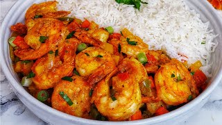 Sauté de Crevettes  Sautéed Shrimp  Simple et delicieuse [upl. by Meriel]