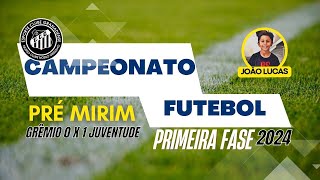 Juventude 1 a 0 Grêmio no Campeonato Pre Mirim do EC Granadense 2024 futebol [upl. by Ki81]