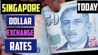 Today Singapore Dollar Money Exchange Rates Singapore Forex Trading Market News [upl. by Miehar]