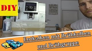 ⏩ Delonghi Ecam amp Magnifica S 👉 Richtig 👈 entkalken mit Brühkolben 👍 [upl. by Wonacott]