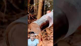 Glasco join karke botal banaa Diya experiment camping water shortvideos [upl. by Hurwit]