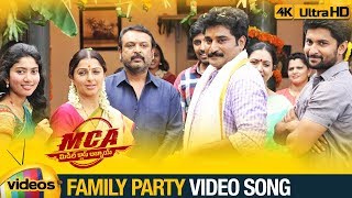 MCA Full Video Songs 4K  Family Party Video Song  Nani  Sai Pallavi  DSP  Mango Videos [upl. by Nagle988]