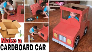 DIY Car  How to make a cardboard car foldable [upl. by Mauricio]