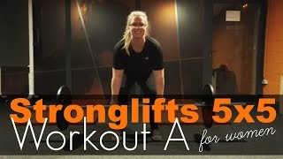 Weightlifting for weight loss  Stronglifts 5x5 Workout A [upl. by Giesser339]