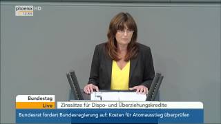 Bundestag Debatte zu Zinssätzen für Dispo und Überziehungskredite am 10102014 [upl. by Kries556]