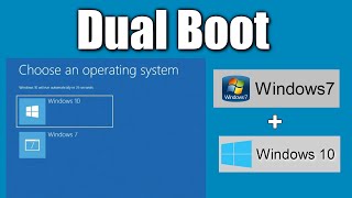 How to install Windows 10 from Windows 7 Without Losing Data➡️Dual Boot Windows 7  Windows 10 [upl. by Martinelli883]