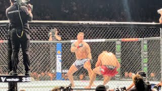 UFC London  Tom Aspinall vs Marcin Tybura Full Fight Cageside view [upl. by Llerreg894]