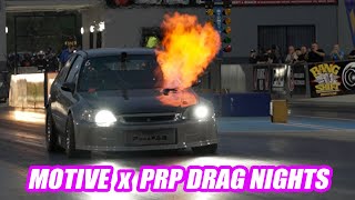 Motive x PRP Drag Night at Sydney Dragway  Testing Nissan Z driving R8 and 8second Hondas [upl. by Fantasia160]