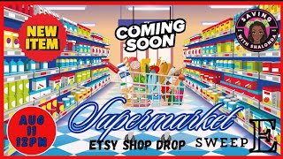 🛒ETSY SHOP DROPI SUPERMARKET SWEEP I PART 1I NEW SAVINGS CHALLENGES🛒 [upl. by Garcia]