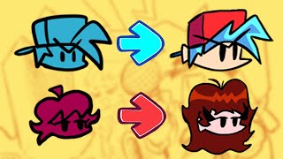 Redrawing Friday Night Funkin Icons renewed [upl. by Kablesh35]