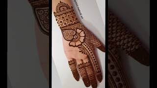 easy full front hand mehndi designssimple mehndi designnew mehndi design 2024mehndishorts henna [upl. by Cj]