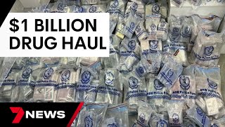 NSW Police seize 1 billion worth of cocaine  7 News Australia [upl. by Arihk878]