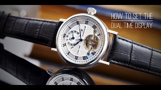 Thomas Earnshaw How to Set the Dual Time Display [upl. by Quince685]