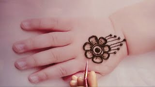 Easy Mehndi Design For Baby Girl  Eid Special Baby Mehndi Design bacchon ki mehandi simplemehand [upl. by Kunin849]