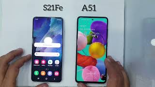 Samsung S21Fe 5G vs A51 Speed Test  🔥🔥💥 [upl. by Lerrad]