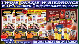 Biedronka Nowa Gazetka Promocyjna Od poniedziałku 20112023 W Tym Tygodniu Twoje Okazje w Biedronce [upl. by Camilia]