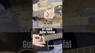 Beginner Lesson 2  How to play B7 chord on guitar [upl. by Ahola]