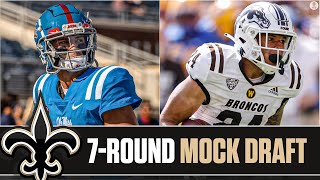 FULL 7ROUND Mock Draft EVERY PICK for the New Orleans Saints  CBS Sports HQ [upl. by Mcallister]